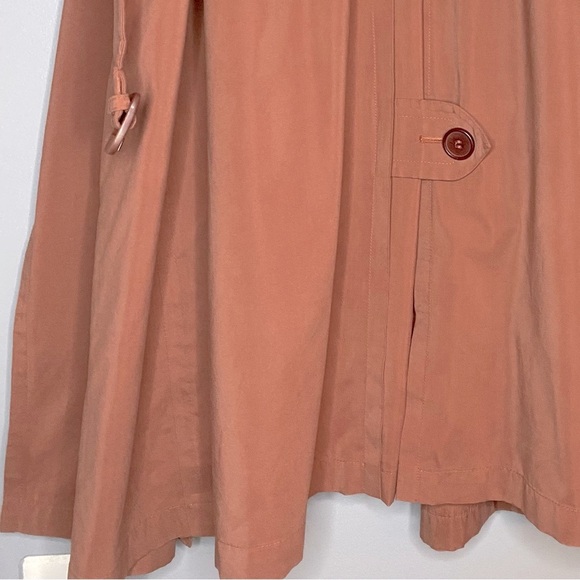 TOWNE from London Fog Trench Coat Dusty Rose Size 8 - Picture 6 of 8